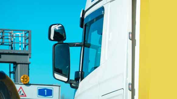 wing mirror glass for commercial vehicles