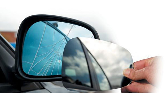 Stick-on Wing Mirror Glass in UK